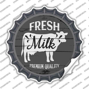 Fresh Milk Premium Quality Wholesale Novelty Bottle Cap Sticker Decal