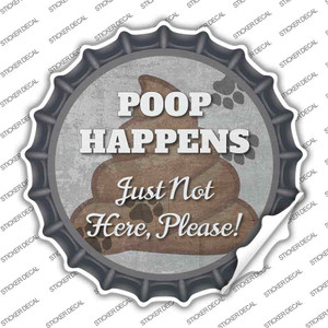 Poop Happens Wholesale Novelty Bottle Cap Sticker Decal