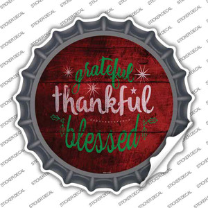 Grateful and Blessed Wholesale Novelty Bottle Cap Sticker Decal