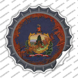 Vermont Rusty Stamped Wholesale Novelty Bottle Cap Sticker Decal