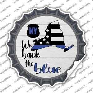 New York Back The Blue Wholesale Novelty Bottle Cap Sticker Decal