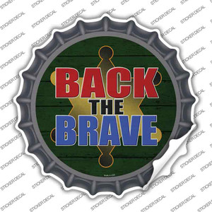 Back The Brave Sheriff Wholesale Novelty Bottle Cap Sticker Decal