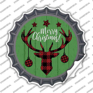 Merry Christmas Reindeer Wholesale Novelty Bottle Cap Sticker Decal