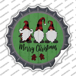 Merry Christmas Gnomes Wholesale Novelty Bottle Cap Sticker Decal