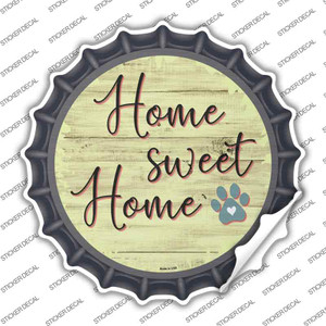Home Sweet Home Paw Print Wholesale Novelty Bottle Cap Sticker Decal