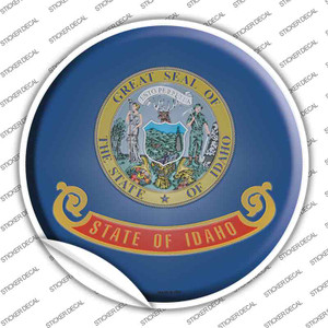 Idaho State Flag Wholesale Novelty Circle Sticker Decal