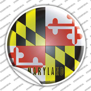 Maryland State Flag Wholesale Novelty Circle Sticker Decal