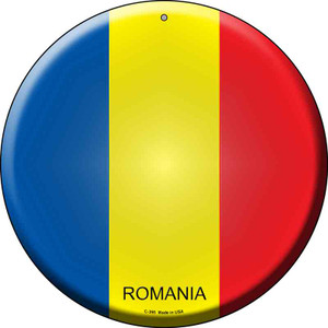 Romania Country Wholesale Novelty Metal Circular Sign