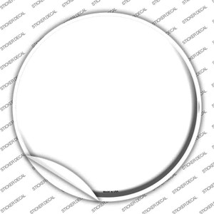 White Wholesale Novelty Circle Sticker Decal