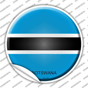 Botswana Country Wholesale Novelty Circle Sticker Decal