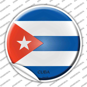 Cuba Country Wholesale Novelty Circle Sticker Decal