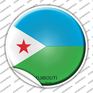 Djibouti Country Wholesale Novelty Circle Sticker Decal