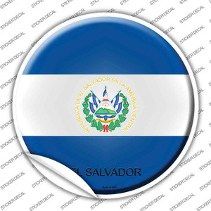 El Salvador Country Wholesale Novelty Circle Sticker Decal