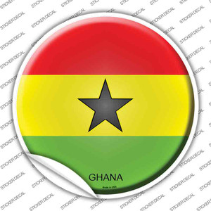 Ghana Country Wholesale Novelty Circle Sticker Decal