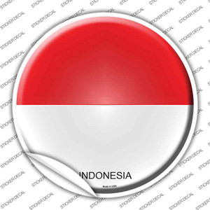 Indonesia Country Wholesale Novelty Circle Sticker Decal