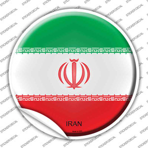Iran Country Wholesale Novelty Circle Sticker Decal