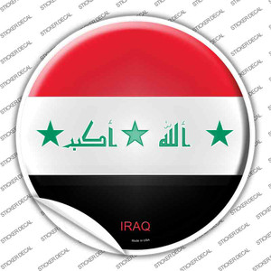 Iraq Country Wholesale Novelty Circle Sticker Decal