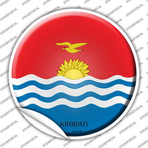 Kiribati Country Wholesale Novelty Circle Sticker Decal
