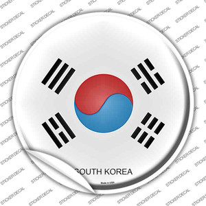South Korea Country Wholesale Novelty Circle Sticker Decal