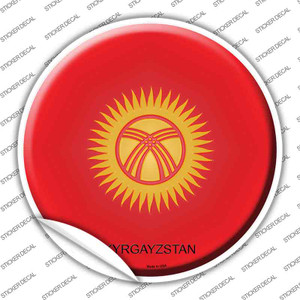 Kyrgayzstan Country Wholesale Novelty Circle Sticker Decal