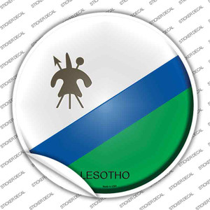 Lesotho Country Wholesale Novelty Circle Sticker Decal