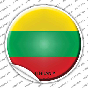 Lithuania Country Wholesale Novelty Circle Sticker Decal