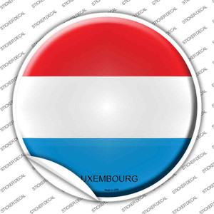 Luxembourg Country Wholesale Novelty Circle Sticker Decal
