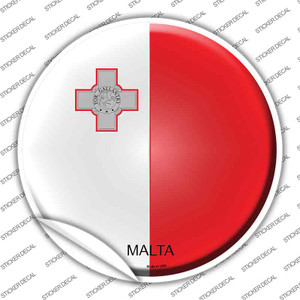 Malta Country Wholesale Novelty Circle Sticker Decal