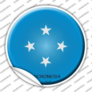 Micronesia Country Wholesale Novelty Circle Sticker Decal