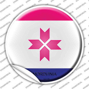 Mordvinia Country Wholesale Novelty Circle Sticker Decal