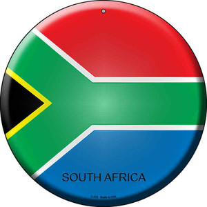 South Africa Country Wholesale Novelty Metal Circular Sign