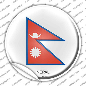 Nepal Country Wholesale Novelty Circle Sticker Decal