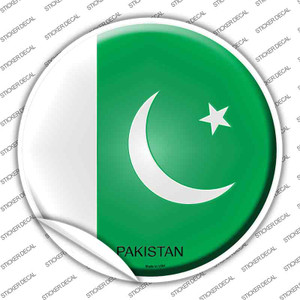 Pakistan Country Wholesale Novelty Circle Sticker Decal