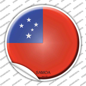 Samoa Country Wholesale Novelty Circle Sticker Decal