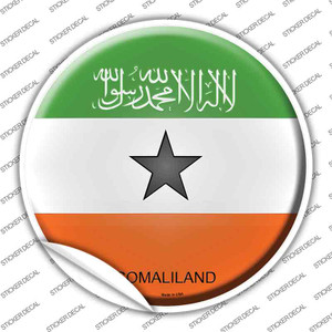 Somaliland Country Wholesale Novelty Circle Sticker Decal