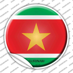 Surinam Country Wholesale Novelty Circle Sticker Decal