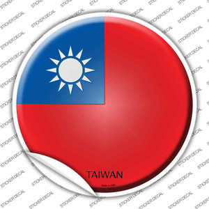 Taiwan Country Wholesale Novelty Circle Sticker Decal