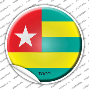 Togo Country Wholesale Novelty Circle Sticker Decal