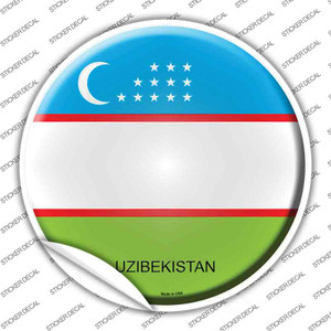 Uzibekistan Country Wholesale Novelty Circle Sticker Decal