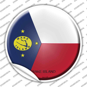 Wake Island Wholesale Novelty Circle Sticker Decal