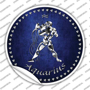 Aquarius Wholesale Novelty Circle Sticker Decal