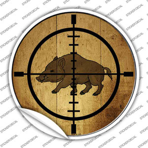 Boar Hunter Wholesale Novelty Circle Sticker Decal