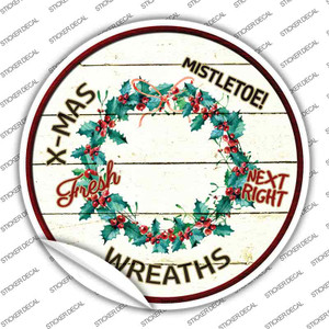 Wreaths Wholesale Novelty Circle Sticker Decal