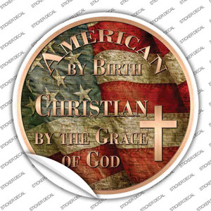 American Christian Wholesale Novelty Circle Sticker Decal