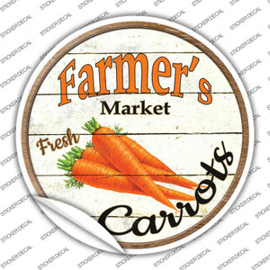 Farmers Market Carrots Wholesale Novelty Circle Sticker Decal