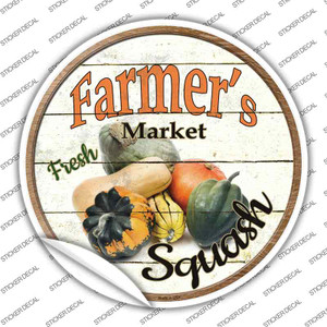 Farmers Market Squash Wholesale Novelty Circle Sticker Decal