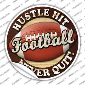 Football Wholesale Novelty Circle Sticker Decal
