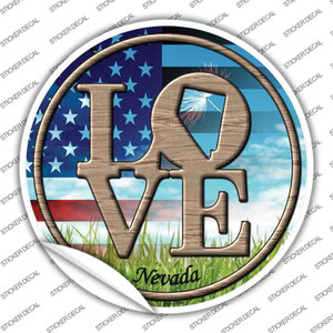 Love Nevada Wholesale Novelty Circle Sticker Decal