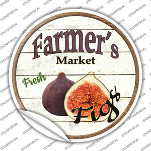 Farmers Market Figs Wholesale Novelty Circle Sticker Decal