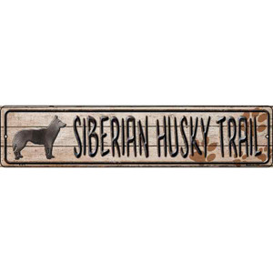 Siberian Husky Trail Wholesale Novelty Metal Street Sign